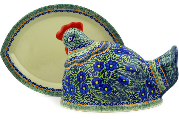Dish with Hen Cover 14"