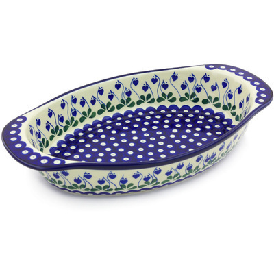 Oval Baker with Handles 15"