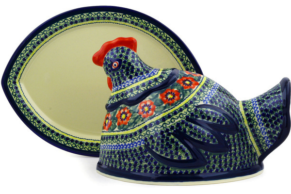 Dish with Hen Cover 14"