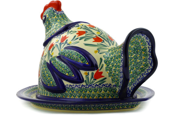 Dish with Hen Cover 14"