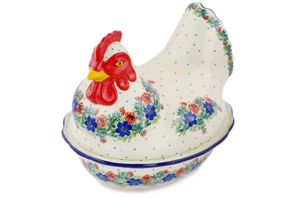 Hen Shaped Jar 9"