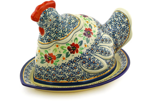 Dish with Hen Cover 14"