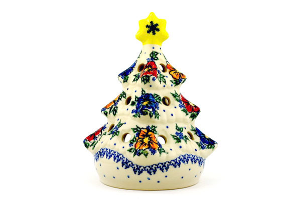Christmas Tree Candle Holder 8"
