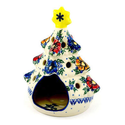 Christmas Tree Candle Holder 8"