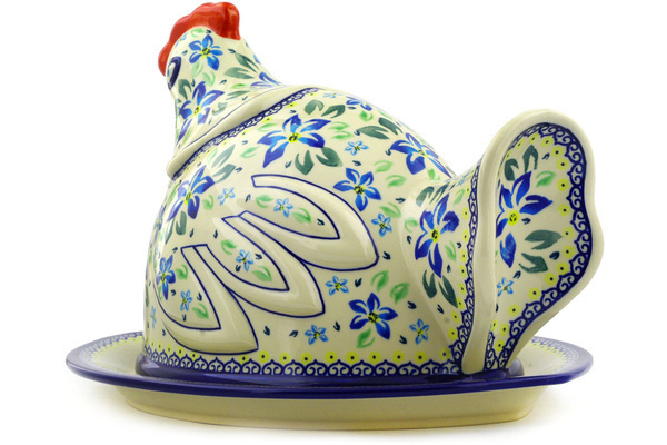 Dish with Hen Cover 14"