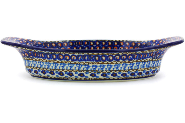 Oval Baker with Handles 9"