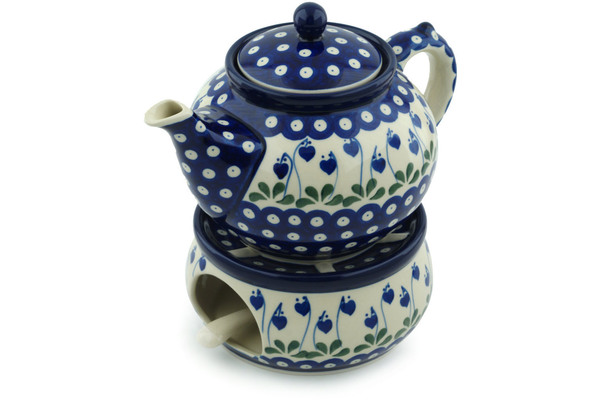 Tea or Coffee Pot with Heater 40 oz