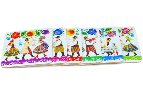 Set of 6 Coasters 4"