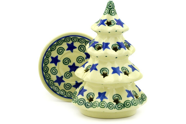 Christmas Tree Candle Holder 6"