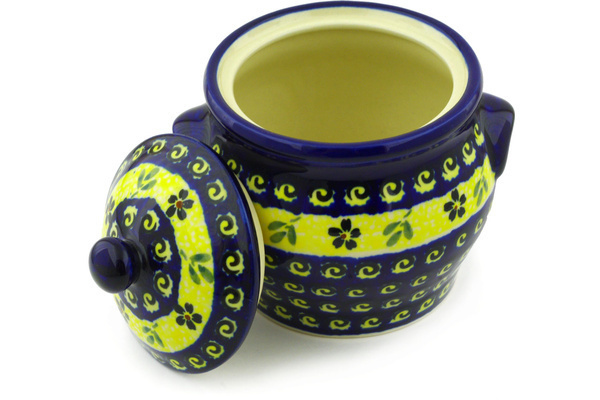 Jar with Lid and Handles 6"