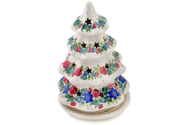Christmas Tree Candle Holder 8"