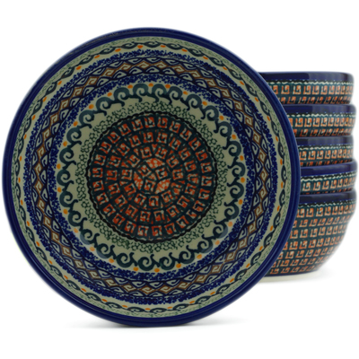 Set of 6 Bowls 7"