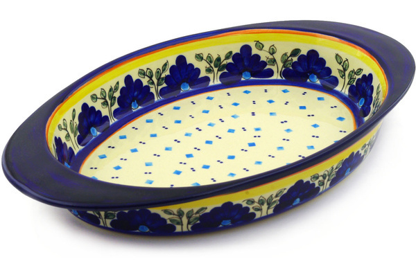 Oval Baker with Handles 17"