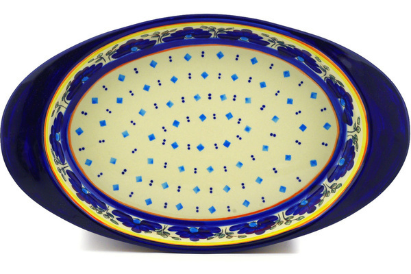 Oval Baker with Handles 17"