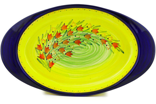 Oval Baker with Handles 17"