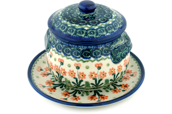 Bouillon Cup with Lid and Saucer 13 oz