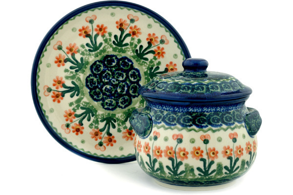 Bouillon Cup with Lid and Saucer 13 oz