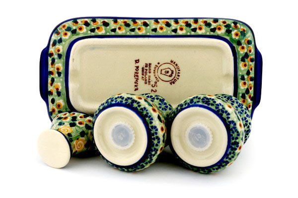 Salt and Pepper with Toothpick Holder 8"