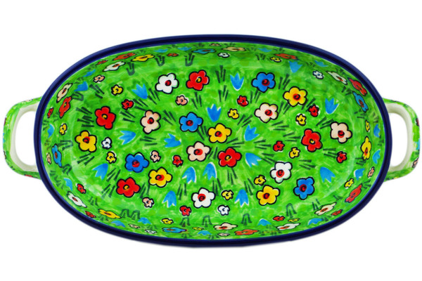 Oval Baker with Handles 9"