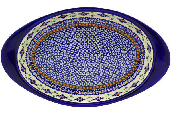 Oval Baker with Handles 13"