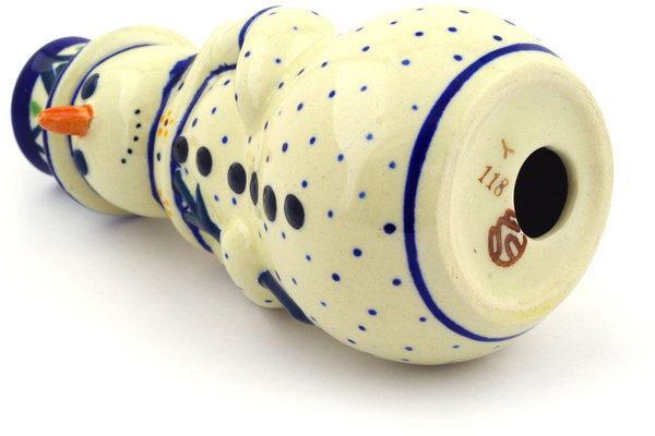 Snowman Candle Holder 6"