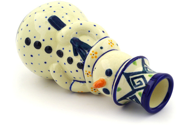 Snowman Candle Holder 6"