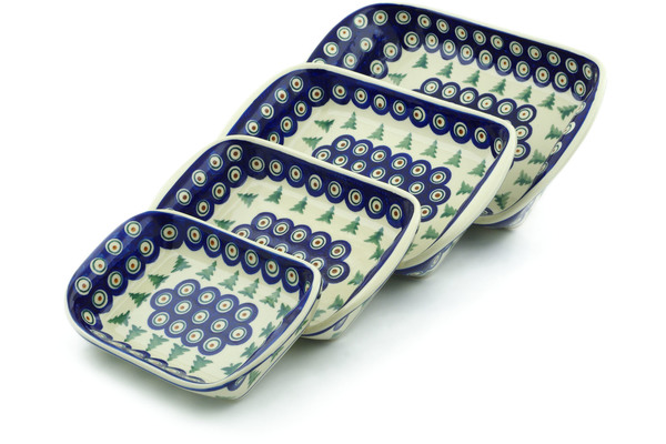 Set of 4 Rectangular Bakers 11"