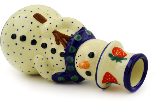 Snowman Candle Holder 6"