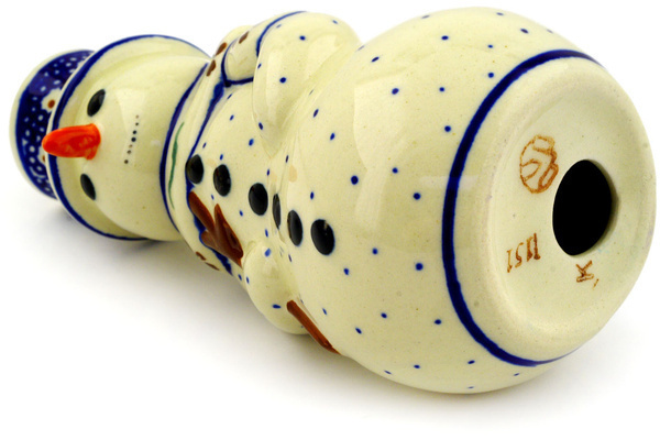 Snowman Candle Holder 6"