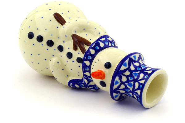 Snowman Candle Holder 6"