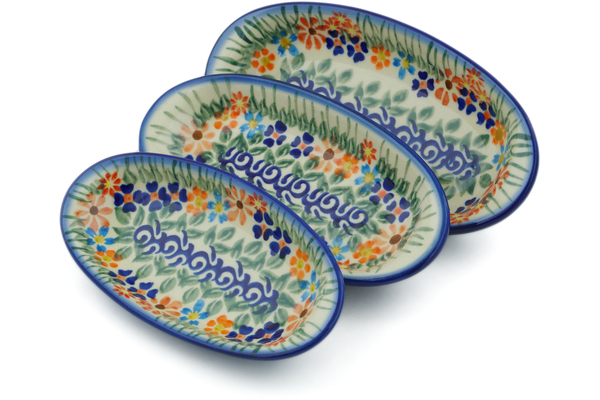 Condiment set of 3 nesting dishes: 7¼-inch, 6½-inch, 5¾-inch