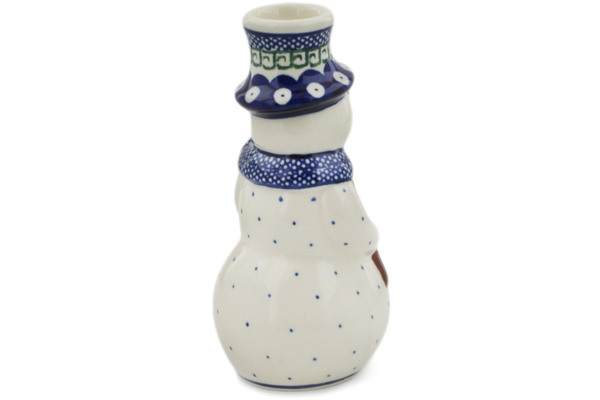 Snowman Candle Holder 6"