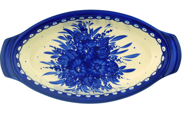 Oval Baker with Handles 12"