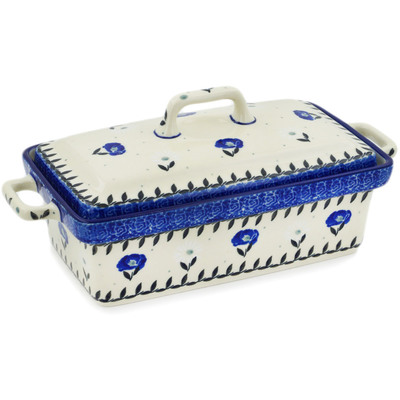 Jar with Lid and Handles 9"