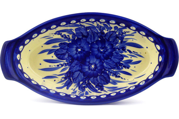 Oval Baker with Handles 10"