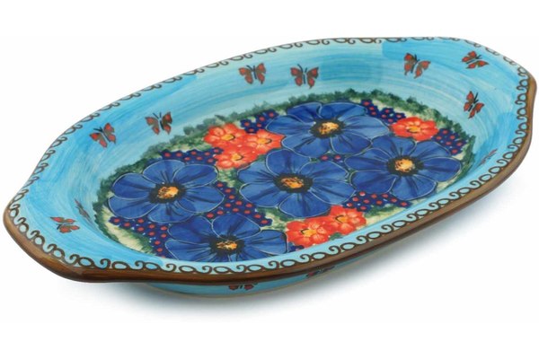Platter with Handles 12"
