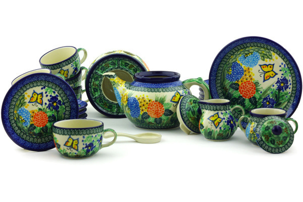 Dessert Set for 6 with Heater 40 oz