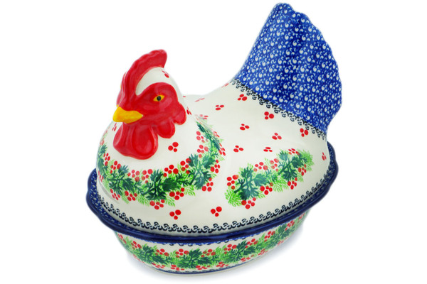 Hen Shaped Jar 9"