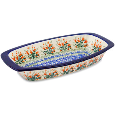 Oval Baker with Handles 14"