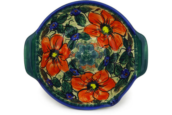 Roaster with Handles and Spout 9"