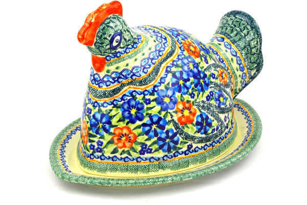Dish with Hen Cover 14"