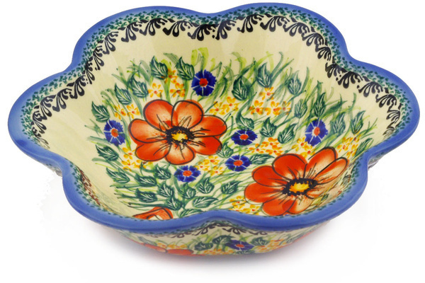 Scalloped Fluted Bowl 9"