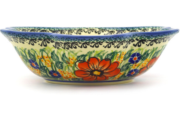 Scalloped Fluted Bowl 9"