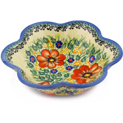 Scalloped Fluted Bowl 9"