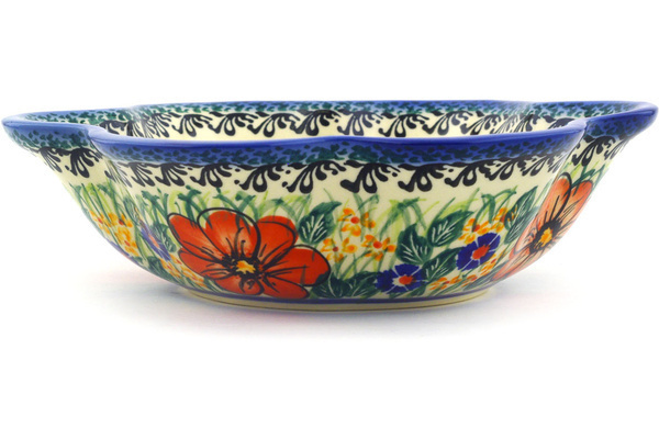 Scalloped Fluted Bowl 8"