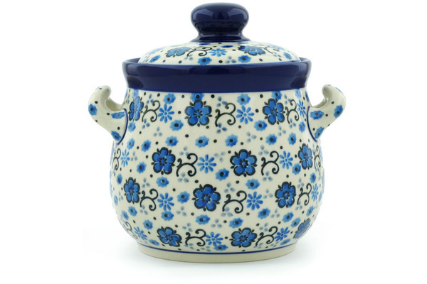 Jar with Lid and Handles 6"