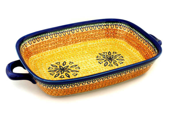 Rectangular Baker with Handles 19"