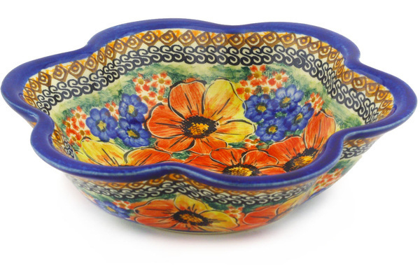 Scalloped Fluted Bowl 9"