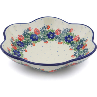 Scalloped Fluted Bowl 8"