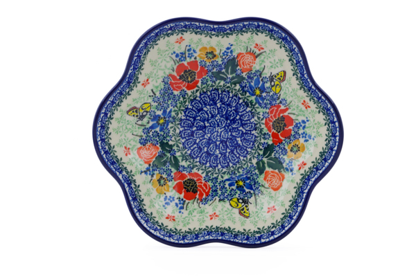 Scalloped Fluted Bowl 8"